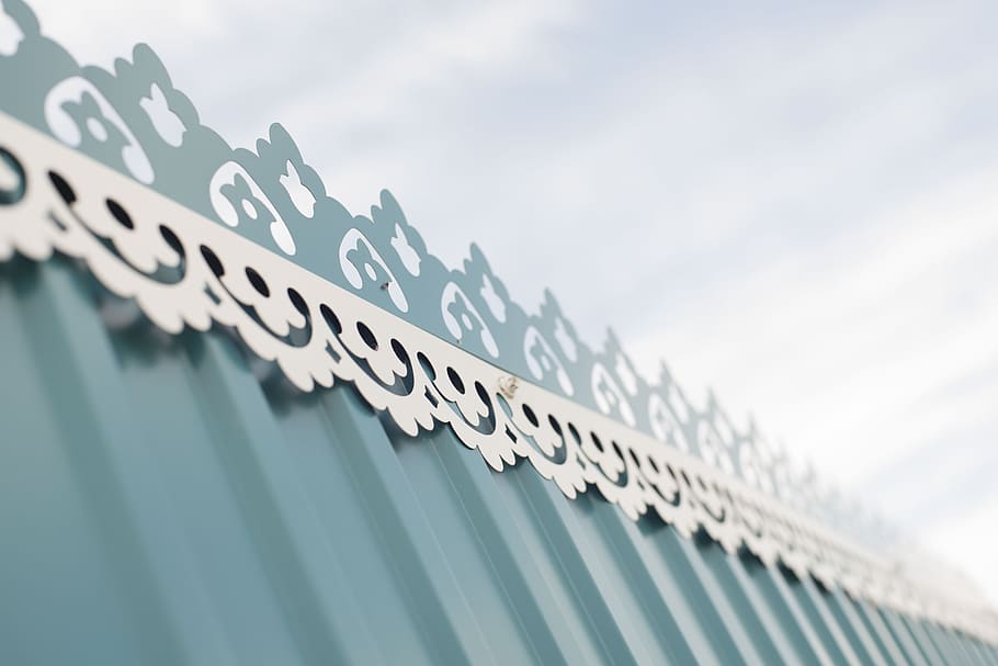 pattern, on, fence, no people, communication, text, architecture HD wallpaper