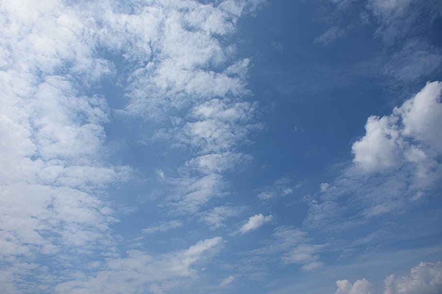 sky, clouds, blue, white, light, cloudy, weather, sunlight HD wallpaper