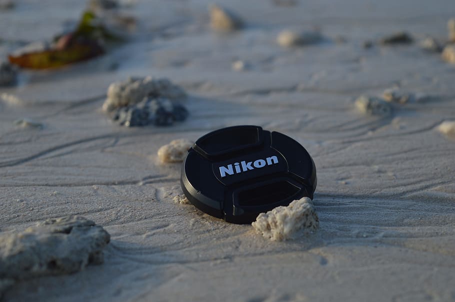 nikon, beach, focus, ocean, travel, sea, land, sand, text, nature HD wallpaper