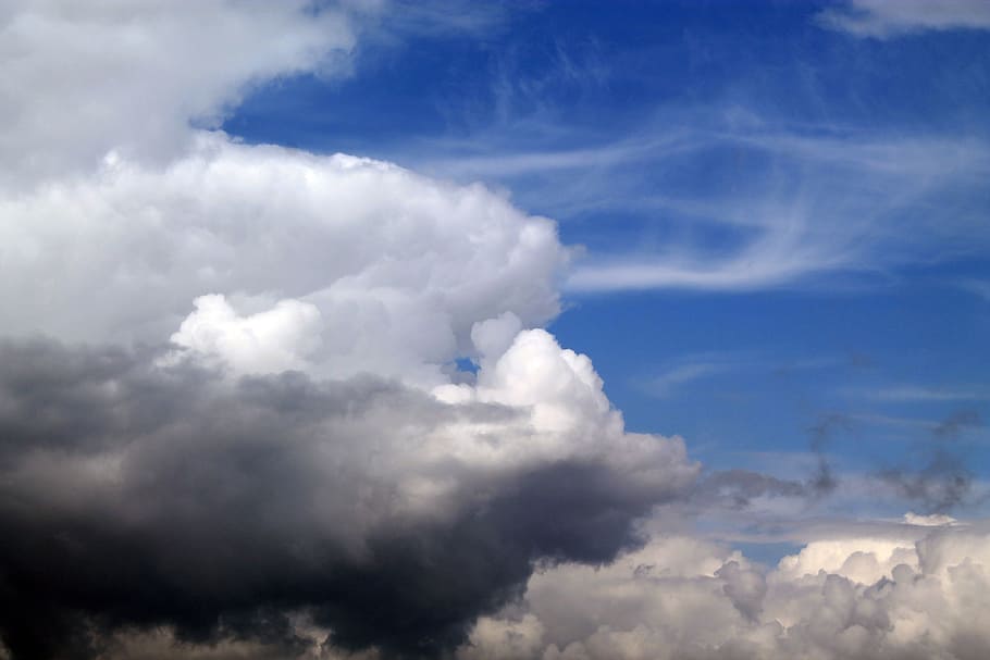 clouds, weather, cumulus clouds, storm clouds, atmosphere, air HD wallpaper