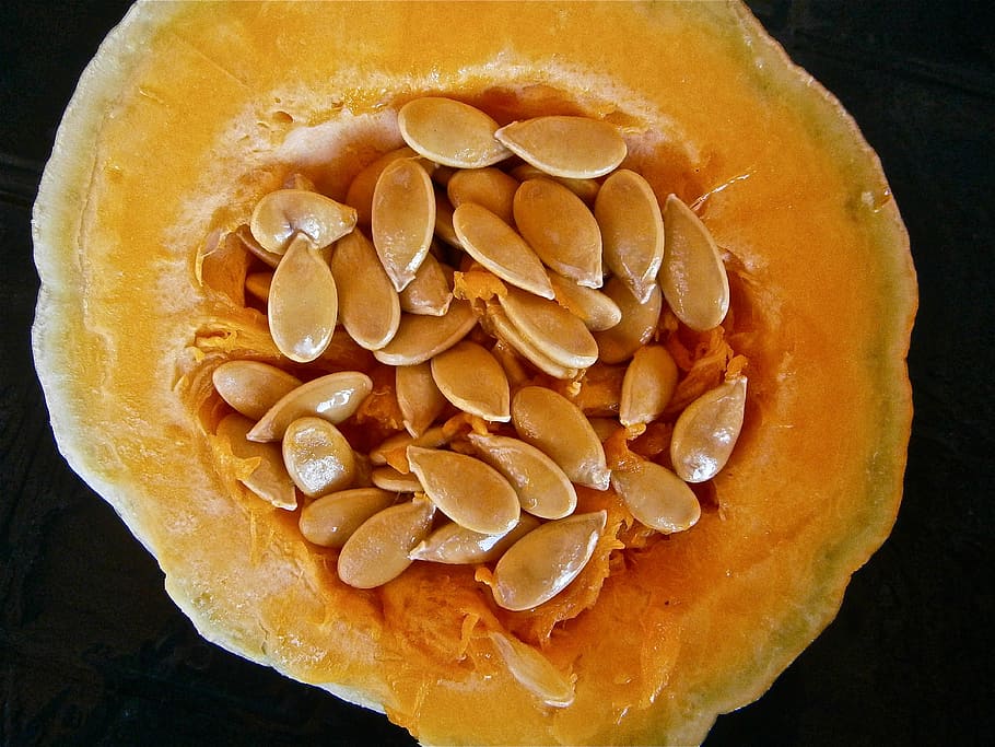 slice of squash, pumpkin, fruit, seed, vegetable, nature, food and drink HD wallpaper
