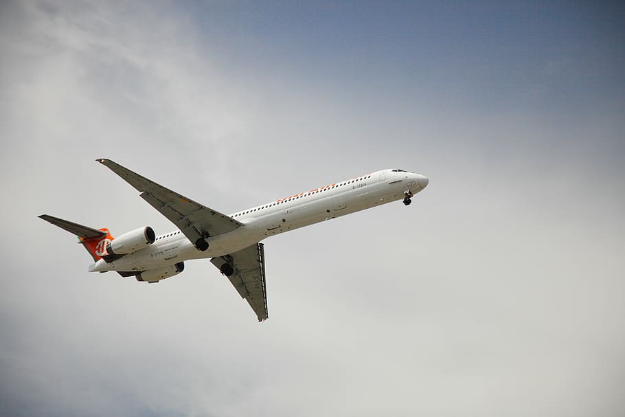 aircraft, the scenery, cloud, air vehicle, airplane, flying HD wallpaper