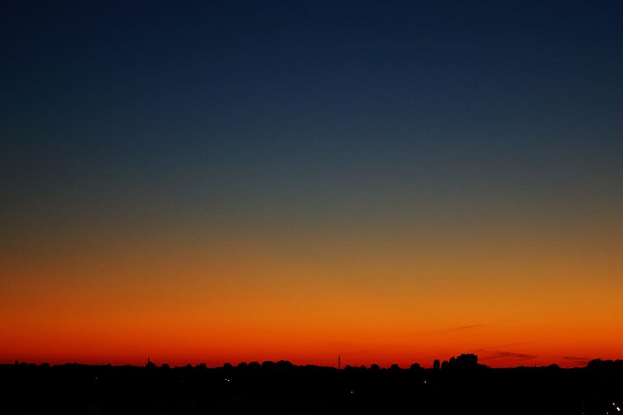 light, dawn, landscape, sunset, bright, colourful, dark, dusk HD wallpaper