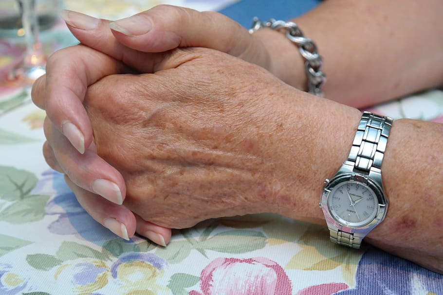 person wearing analog watch and bracelet, Hands, Woman, Jewellery, HD wallpaper