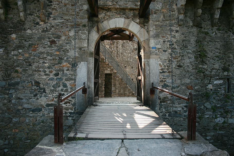 castello di montebello, bellinzona, goal, bridge, input, castelleo, HD wallpaper