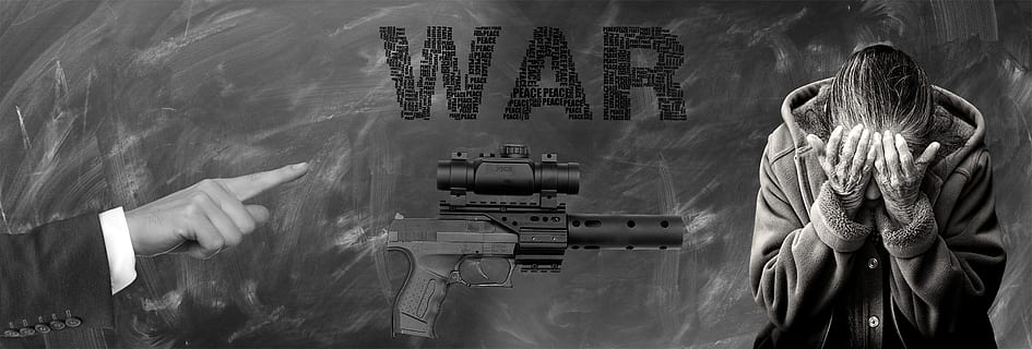 person covering face with war text overlay, note, weapon, death HD wallpaper