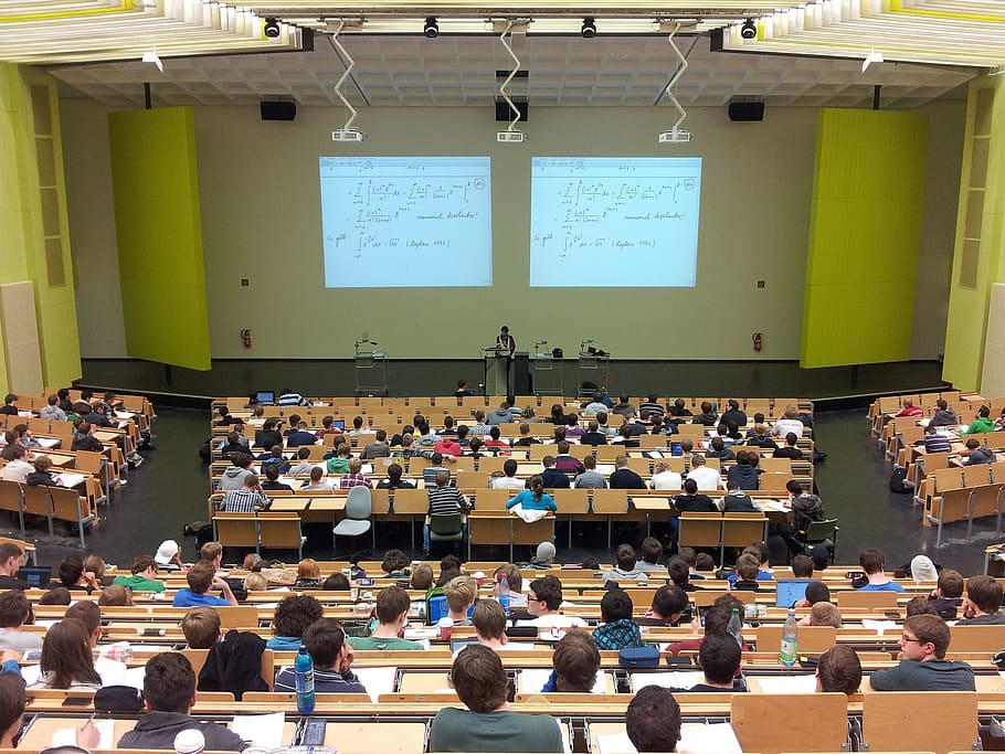 photo of class, university, lecture, campus, education, people