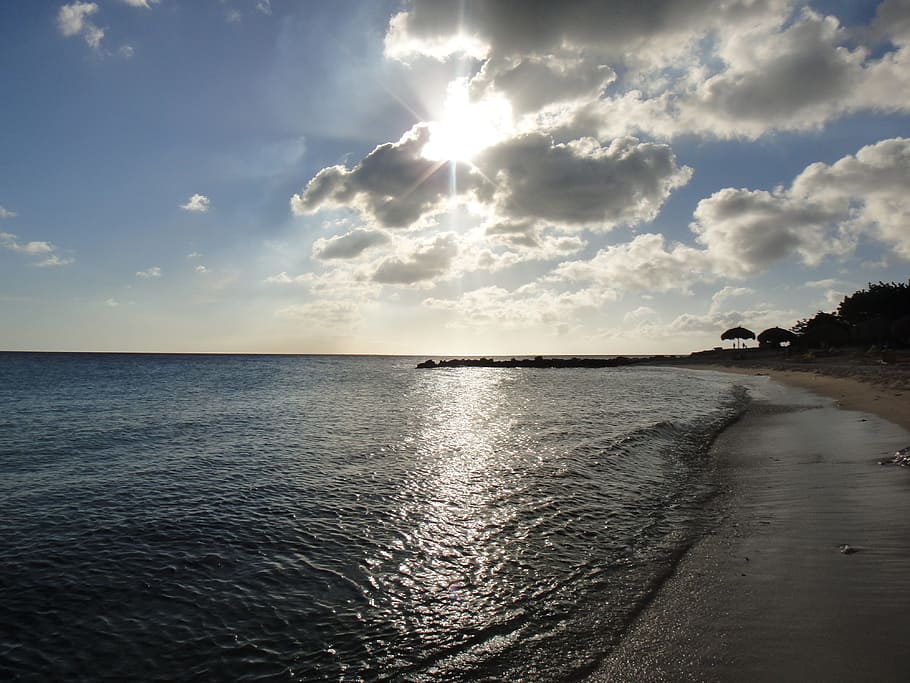 Beach, Sunset, Hawaii, sea, nature, water, sky, cloud - Sky HD wallpaper