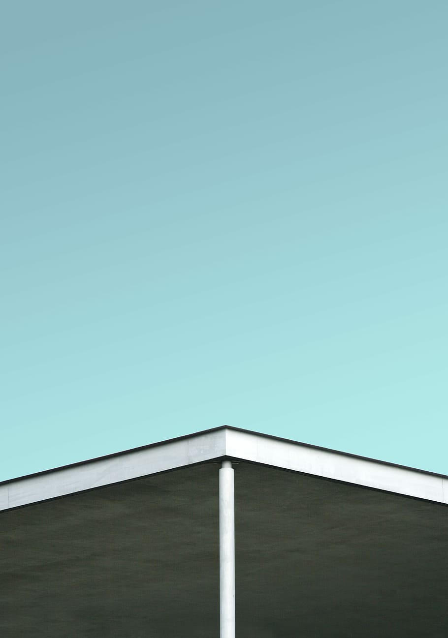 white roof under clear sky, photo of white roof, building, structure HD wallpaper