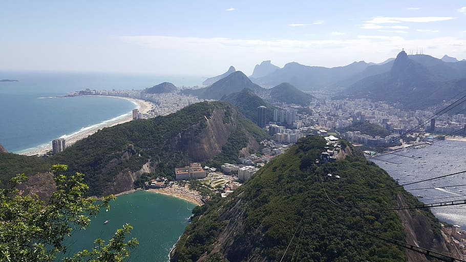 River, Corcovado, janeiro, architecture, scenics, city, cityscape HD wallpaper