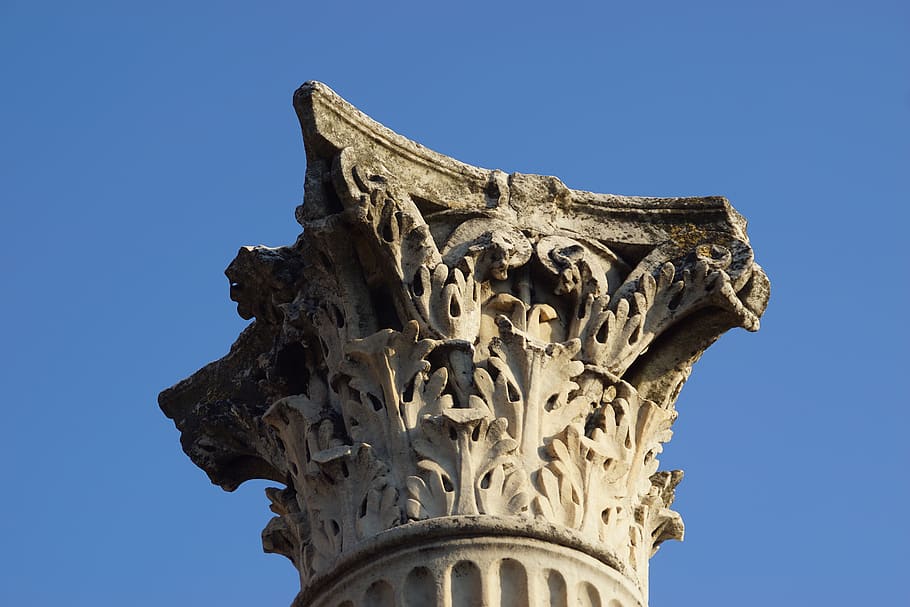 marquee, column, antique, romans, archaeology, pompei, ruins HD wallpaper