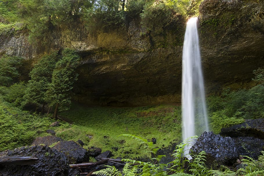 water, waterfall, nature, stream, travel, river, rock, outdoors HD wallpaper