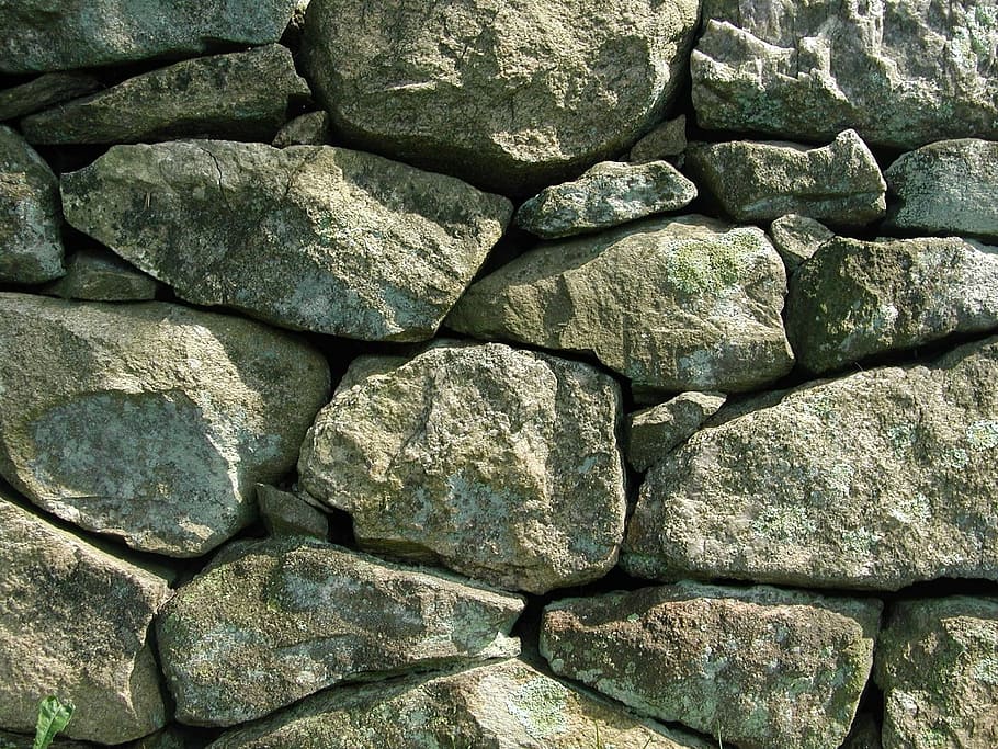 stone wall, rocks, stones, close up, fence, pattern, design, HD wallpaper