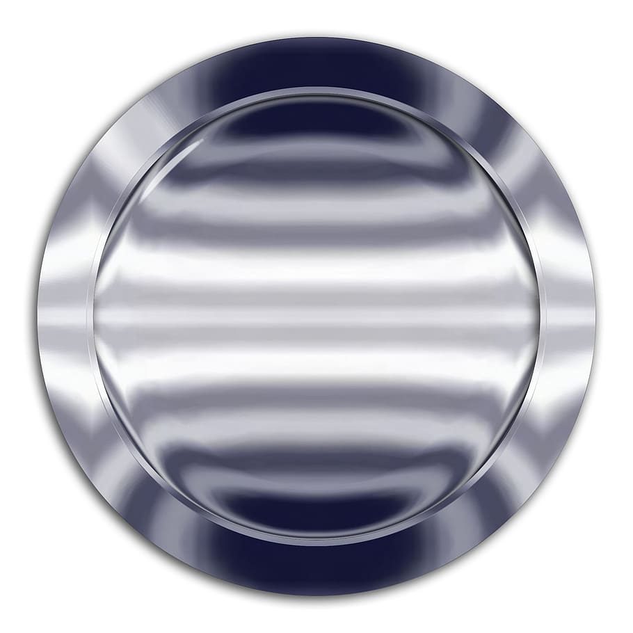 oval stainless steel platter, button, icon, chrome, symbol HD wallpaper