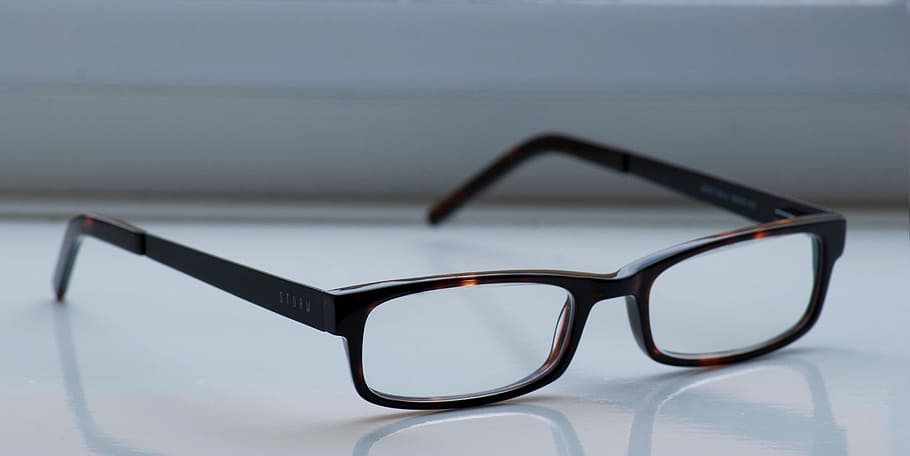 eyeglasses in tortoiseshell frame, spectacles, black, frames, HD wallpaper