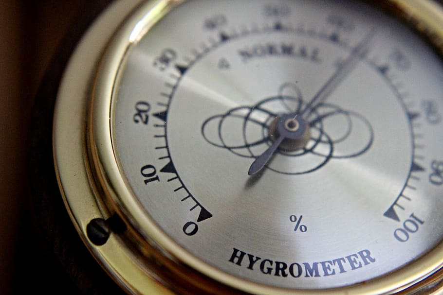 selective focus photo of a Hygrometer, Old, Gold, Steampunk HD wallpaper