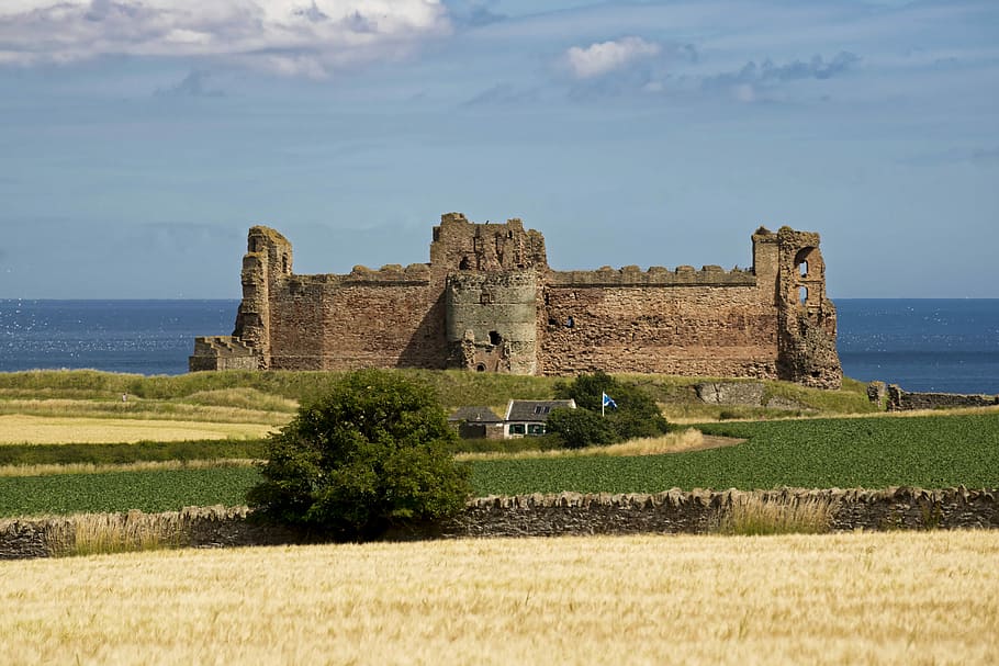 Tantallon Castle, scotland, historic, architecture, ancient