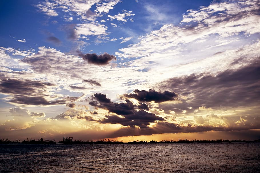 afternoon, beach, sky, cloud - sky, water, scenics - nature HD wallpaper