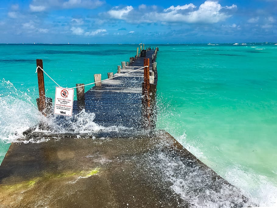 mexico, the waves, view, water, tourism, the sun, sea, landscape HD wallpaper