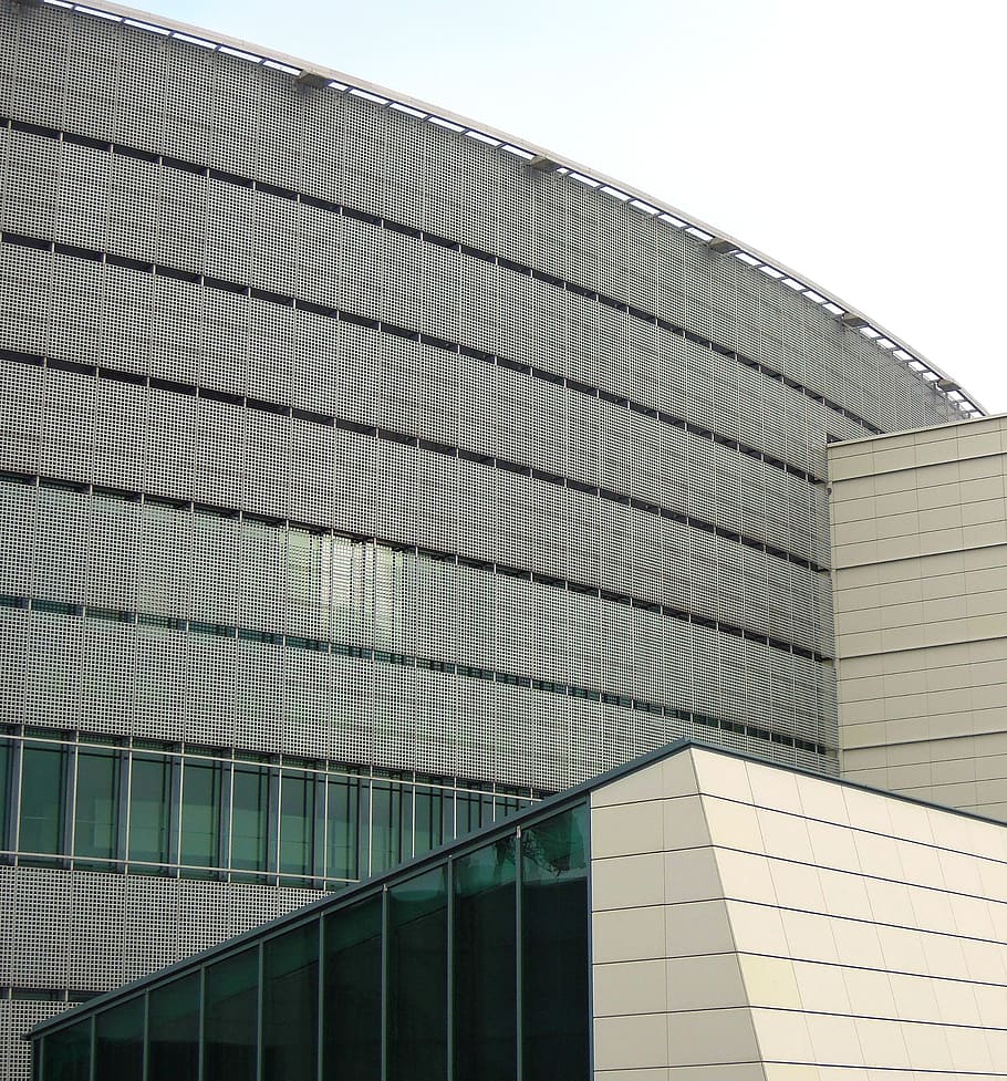 building, facade, windows, arena, helsinki, finnish, architecture HD wallpaper