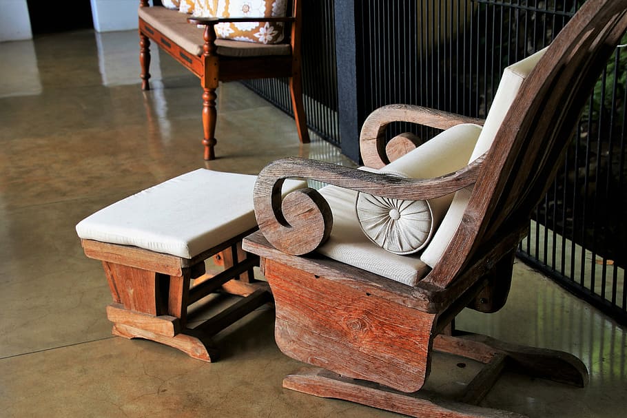 dashing, armchair, old, no one, wooden, furniture, inside, antique, HD wallpaper