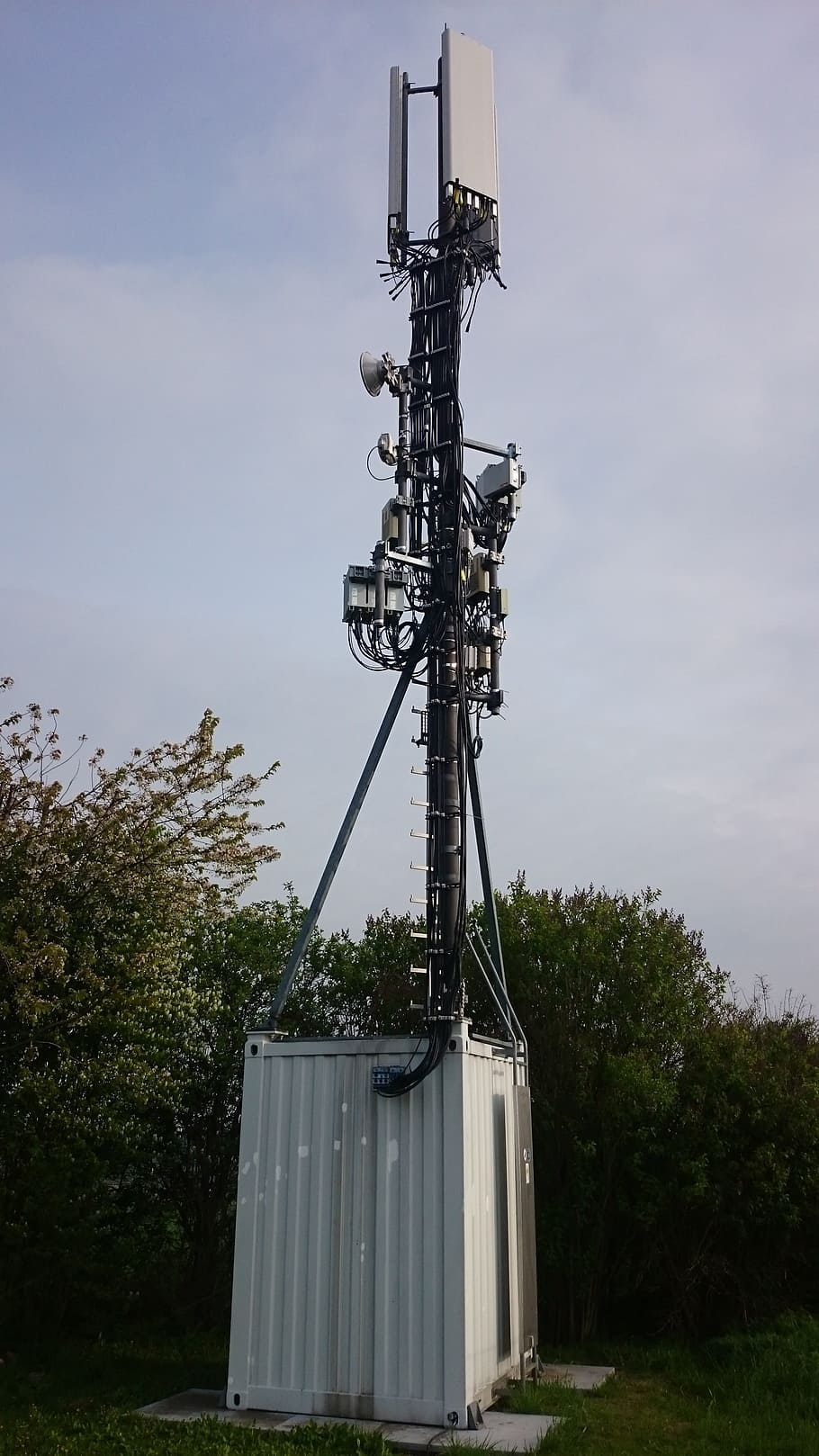 Radio Mast, Radio Station, Mobile, base station, transmission tower, HD wallpaper