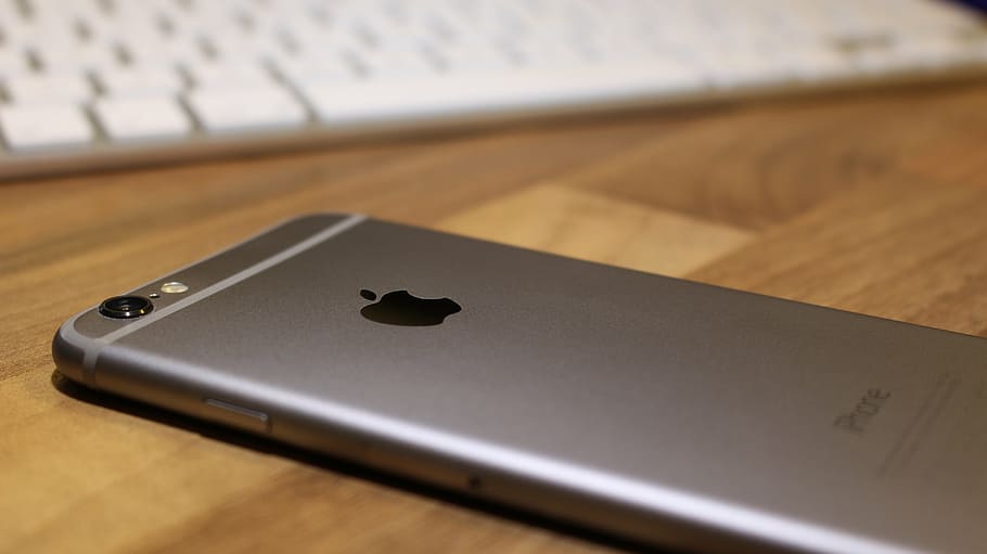 iphone 6, apple, smartphone, mustache, mobile, technology, computer HD wallpaper