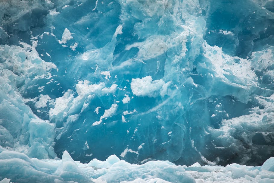 photo of ice and body of water, time lapse photography of river HD wallpaper