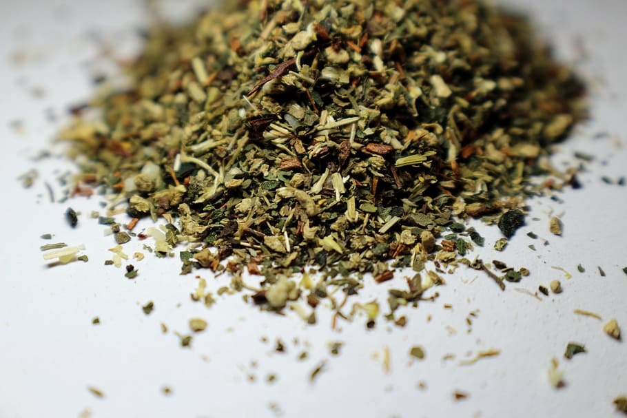 brown herbs, tee, drink, mix, herbal tea, dried, hot drink HD wallpaper