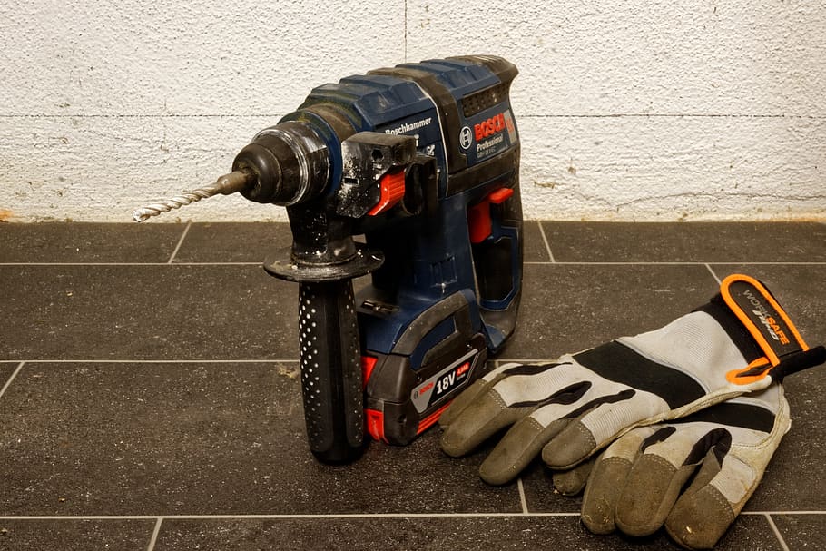 drill, impact drill, cordless, battery, sds, machine, tool HD wallpaper