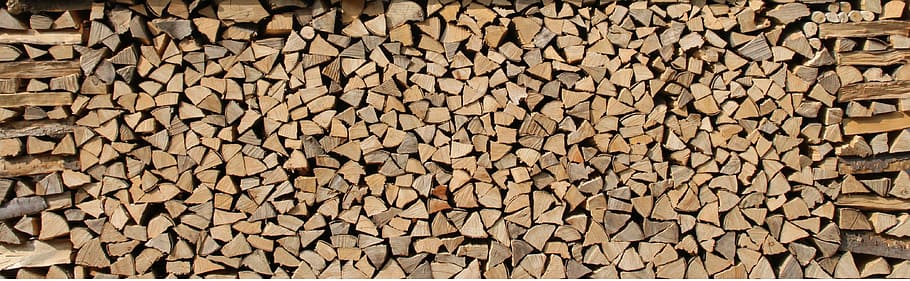 Firewood, Stock, growing stock, holzstapel, firewood stack, HD wallpaper