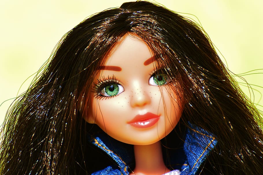 doll, pretty, face, eyes, beauty, girl, play, children toys HD wallpaper