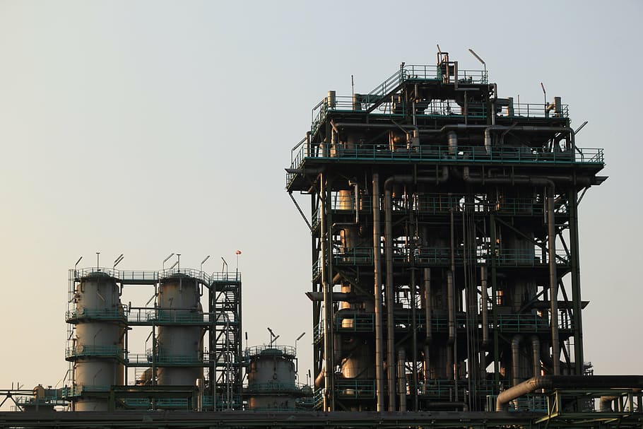germany, alsumer, berg, industry, industrial, sky, clear sky HD wallpaper