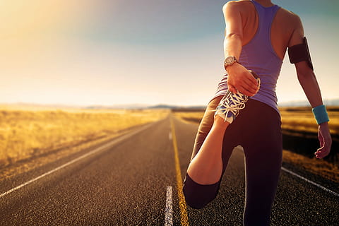 Wallpaper fitness, jogging, running, sunset for mobile and desktop, section  спорт, resolution 4900x3267 - download