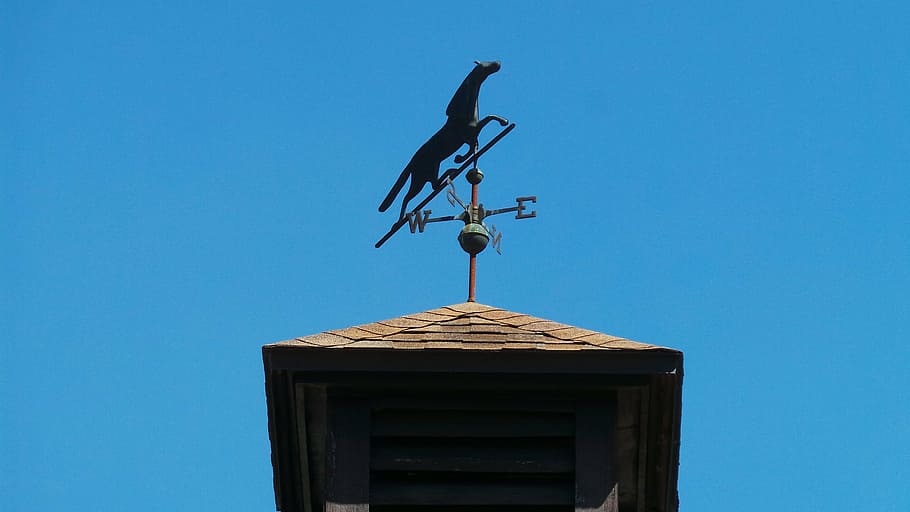 wind, black, weather, vane, direction, sky, south, west, east HD wallpaper