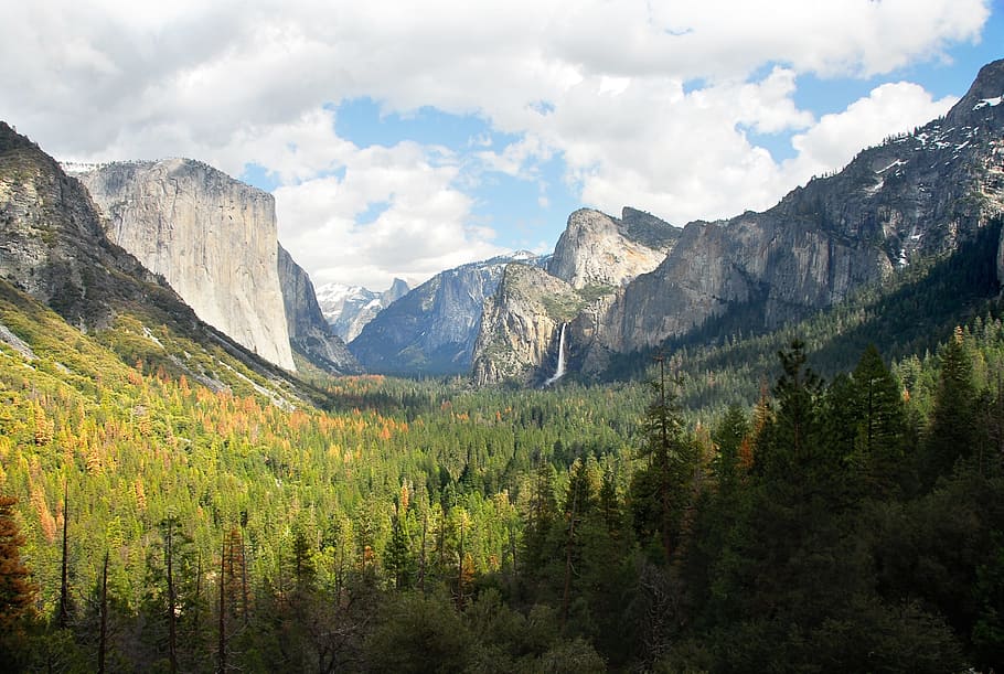 nature, mountain, park, yosemitte, scenics - nature, mountain range HD wallpaper