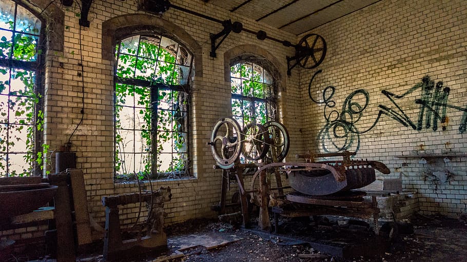 architecture, window, within, old, abandoned, abandoned place HD wallpaper