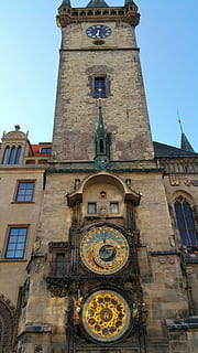 astronomical clock, town square, prague, czech, architecture HD wallpaper