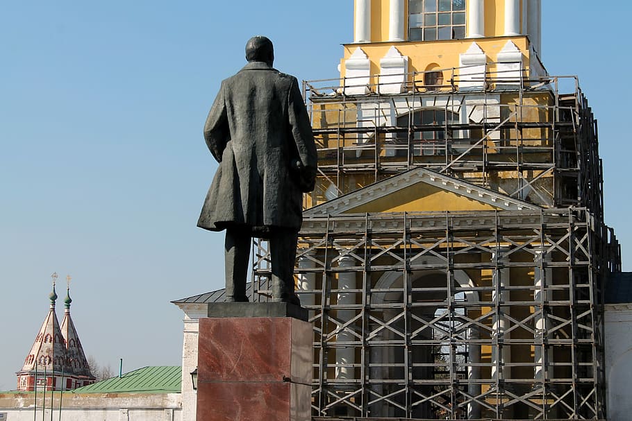 Churches, Contrast, Lenin, architecture, building exterior HD wallpaper