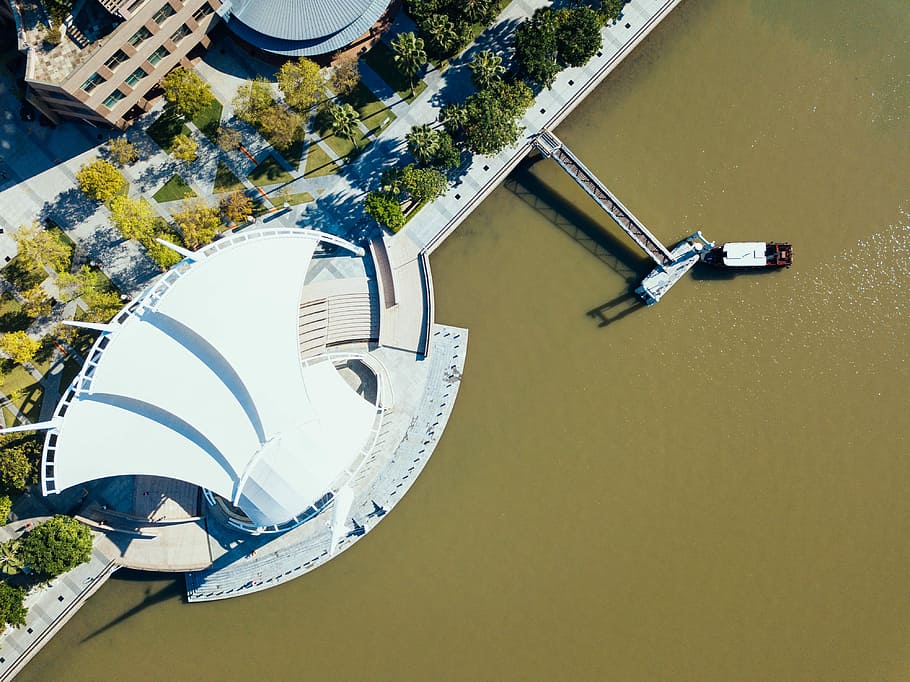 aerial photograph of a building near body of water, Sydney Opera House, Australia