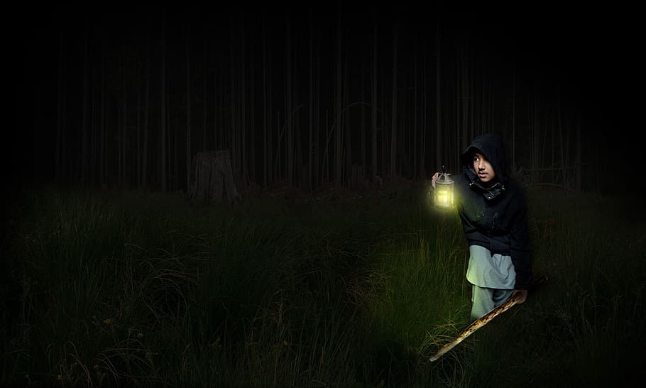 people, dark, light, shadow, one person, night, standing, adult HD wallpaper