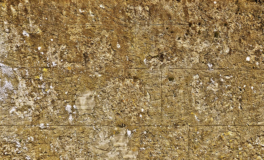 untitled, wall, concrete blocks, plaster, old, weathered, cracked HD wallpaper