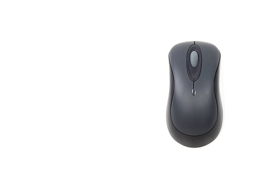 closeup photo of black cordless computer mouse, browse, business HD wallpaper