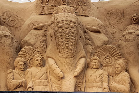 sculpture, ancient, temple, statue, religion, archaeology, art HD wallpaper