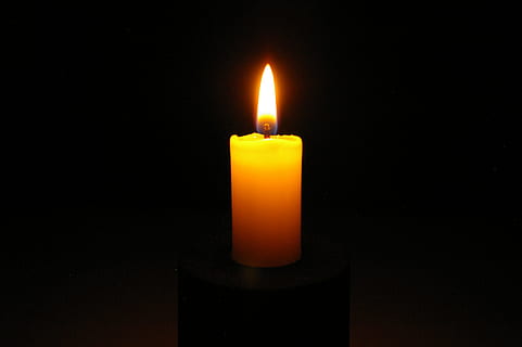 brown candle, mood, candlelight, flame, romance, romantic, heat HD wallpaper