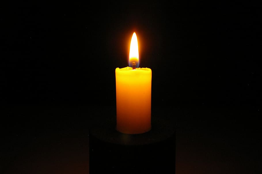 brown candle, mood, candlelight, flame, romance, romantic, heat HD wallpaper