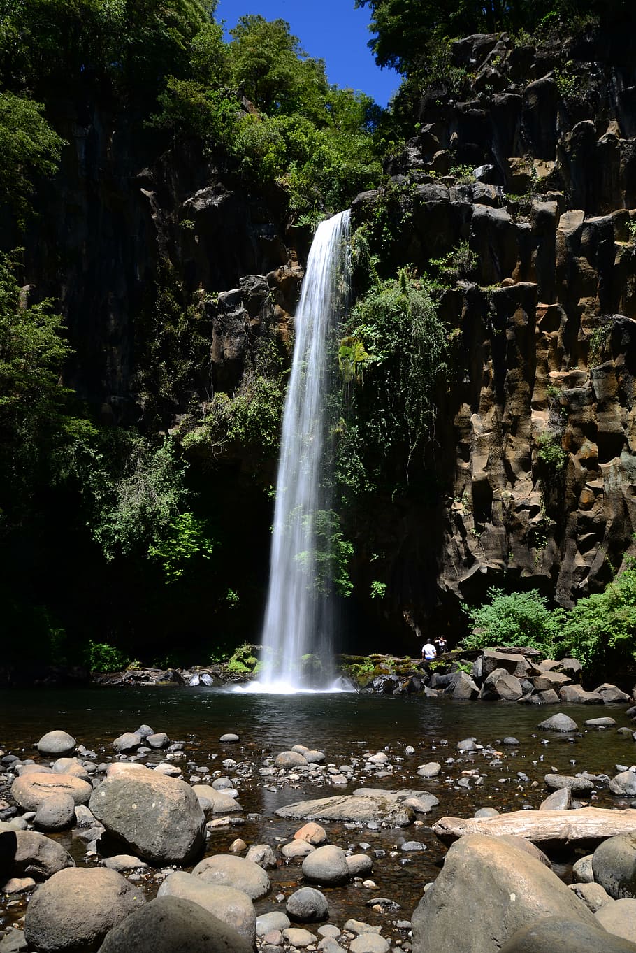 waterfall, nature, mountain river, landscape, current, estela HD wallpaper