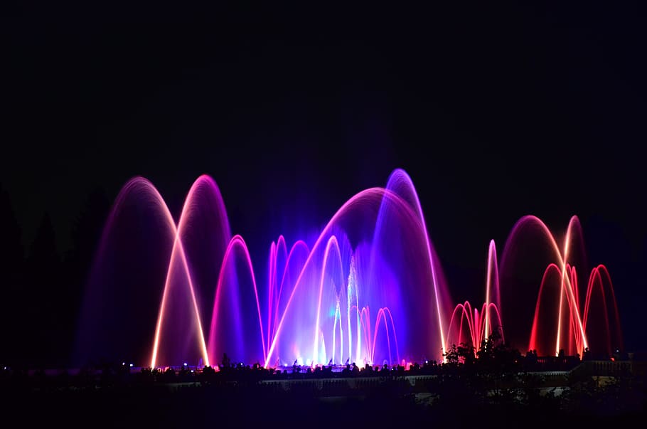 light, night, long exposure, color, night photography, illuminated HD wallpaper