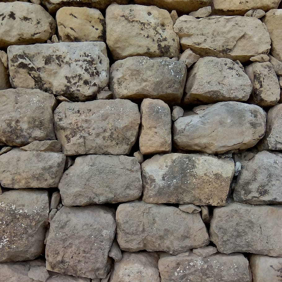 wall, stone, rock, rustic, old, architecture, solid, backgrounds HD wallpaper