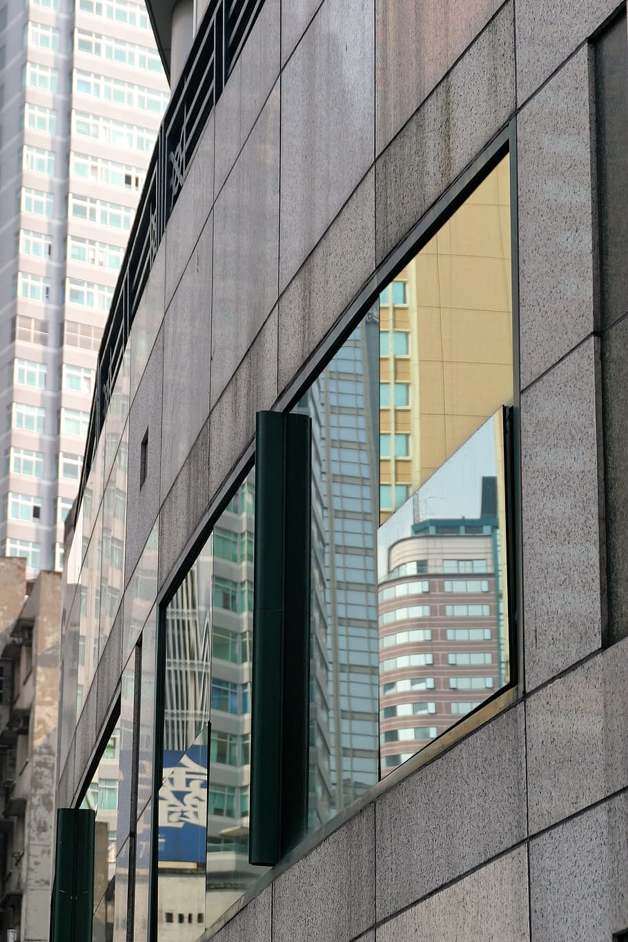 Facade, Glass, Stone, Modern, architecture, building, mirroring HD wallpaper